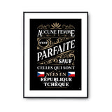 Affiche République Tchèque Femme Parfaite