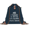 sac a dos homme bleu coton recycle avec pochette idee cadeau utile pour collegue papa ou ami cadeau homme noel anniversaire secret santa ou depart a la retraite sac durable pratique et robuste design sobre et elegant