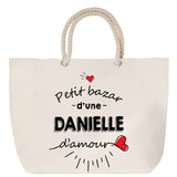 Sac Fête des Mères Mamie Famille Idée Cadeau anniversaire Noël Travail Boulot Métier Départ Retraite Collègue Femme cabas shopping plage