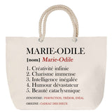 Sac Fête des Mères Mamie Famille Idée Cadeau anniversaire Noël Travail Boulot Métier Départ Retraite Collègue Femme cabas shopping plage