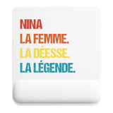 Tapis de souris ergonomique avec repose-poignet, accessoire bureau pour femme et homme, fête des pères, cadeau pas cher, idée cadeau fête des mères, secret santa, départ à la retraite, télétravail et gaming