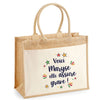 Sac Fête des Mères Mamie Famille Idée Cadeau anniversaire Noël Travail Boulot Métier Départ Retraite Collègue Femme cabas shopping plage