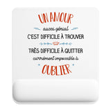 Tapis de souris ergonomique avec repose-poignet, accessoire bureau pour femme et homme, fête des pères, cadeau pas cher, idée cadeau fête des mères, secret santa, départ à la retraite, télétravail et gaming