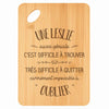 Planche bambou gravée personnalisée femme idée cadeau Fête des Mères apéro 30×20 prénom cuisine plateau fromage anniversaire noel maman mamie