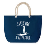 Sac de plage Bleu anse corde J'peux Pas Paddle