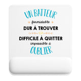 Tapis de souris ergonomique avec repose-poignet, accessoire bureau pour femme et homme, fête des pères, cadeau pas cher, idée cadeau fête des mères, secret santa, départ à la retraite, télétravail et gaming