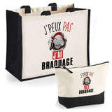 Cabas homme ou femme sac plage ou shopping tote bag pochette trousse Idée cadeau original pour anniversaire Noël travail départ retraite collègue famille fete des mères fetes des pères papa maman mamie papi