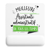 Tapis de souris ergonomique avec repose-poignet, accessoire bureau pour femme et homme, fête des pères, cadeau pas cher, idée cadeau fête des mères, secret santa, départ à la retraite, télétravail et gaming