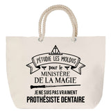 Sac Fête des Mères Mamie Famille Idée Cadeau anniversaire Noël Travail Boulot Métier Départ Retraite Collègue Femme cabas shopping plage