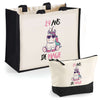 Cabas homme ou femme sac plage ou shopping tote bag pochette trousse Idée cadeau original pour anniversaire Noël travail départ retraite collègue famille fete des mères fetes des pères papa maman mamie papi