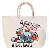 Sac Fête des Mères Mamie Famille Idée Cadeau anniversaire Noël Travail Boulot Métier Départ Retraite Collègue Femme cabas shopping plage