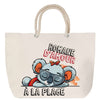 Sac Fête des Mères Mamie Famille Idée Cadeau anniversaire Noël Travail Boulot Métier Départ Retraite Collègue Femme cabas shopping plage