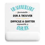 Tapis de souris ergonomique avec repose-poignet, accessoire bureau pour femme et homme, fête des pères, cadeau pas cher, idée cadeau fête des mères, secret santa, départ à la retraite, télétravail et gaming