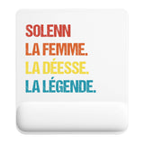 Tapis de souris ergonomique avec repose-poignet, accessoire bureau pour femme et homme, fête des pères, cadeau pas cher, idée cadeau fête des mères, secret santa, départ à la retraite, télétravail et gaming