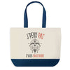 Sac de shopping bleu J'peux pas Signe Sagittaire