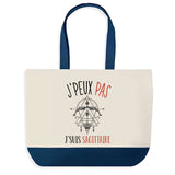 Sac de shopping bleu J'peux pas Signe Sagittaire