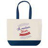 Sac de shopping bleu Tôlier Meilleur du Monde