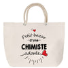 Sac Fête des Mères Mamie Famille Idée Cadeau anniversaire Noël Travail Boulot Métier Départ Retraite Collègue Femme cabas shopping plage