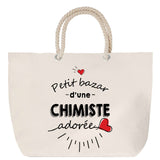 Sac Fête des Mères Mamie Famille Idée Cadeau anniversaire Noël Travail Boulot Métier Départ Retraite Collègue Femme cabas shopping plage