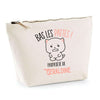 Trousse pochette de rangement maquillage Fête des Mères Mamie Famille Idée Cadeau anniversaire Noël Travail Boulot Métier Départ Retraite Collègue Femme