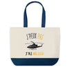 Sac de shopping bleu J'peux pas Helico