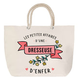 Sac Fête des Mères Mamie Famille Idée Cadeau anniversaire Noël Travail Boulot Métier Départ Retraite Collègue Femme cabas shopping plage