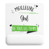 Tapis de souris ergonomique avec repose-poignet, accessoire bureau pour femme et homme, fête des pères, cadeau pas cher, idée cadeau fête des mères, secret santa, départ à la retraite, télétravail et gaming