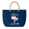 Sac de plage Bleu anse corde J'peux Pas The Walking Dad