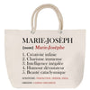Sac Fête des Mères Mamie Famille Idée Cadeau anniversaire Noël Travail Boulot Métier Départ Retraite Collègue Femme cabas shopping plage
