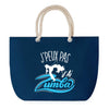Sac de plage Bleu anse corde J'peux Pas Zumba