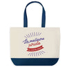 Sac de shopping bleu Juriste Meilleure du Monde