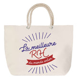 Sac Fête des Mères Mamie Famille Idée Cadeau anniversaire Noël Travail Boulot Métier Départ Retraite Collègue Femme cabas shopping plage
