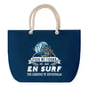 Sac de plage Bleu anse corde Surf Légende Humour Geek