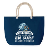 Sac de plage Bleu anse corde Surf Légende Humour Geek