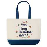 Sac Fête des Mères Mamie Famille Idée Cadeau anniversaire Noël Travail Boulot Métier Départ Retraite Collègue Femme cabas shopping plage