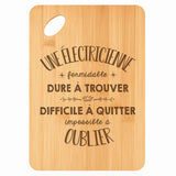 Planche bambou gravée personnalisée femme idée cadeau Fête des Mères apéro 30×20 prénom cuisine plateau fromage anniversaire noel maman mamie