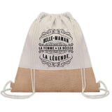 Sac Fête des Mères Mamie Maman Cadeau anniversaire Noël Travail Métier Départ Retraite Collègue Femme cabas shopping plage