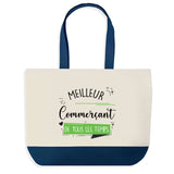 Sac de shopping bleu Meilleur Commerçant de tous les temps
