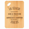 Planche bambou gravée personnalisée homme idée cadeau Fête des Pères apéro 30×20 prénom cuisine plateau fromage anniversaire noel papa papi 
