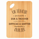 Planche bambou gravée personnalisée homme idée cadeau Fête des Pères apéro 30×20 prénom cuisine plateau fromage anniversaire noel papa papi 