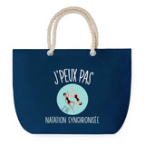 Sac de plage Bleu anse corde J'peux Pas Natation Synchronisee