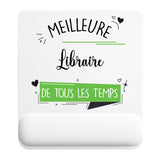 Tapis de souris ergonomique avec repose-poignet, accessoire bureau pour femme et homme, fête des pères, cadeau pas cher, idée cadeau fête des mères, secret santa, départ à la retraite, télétravail et gaming