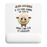 Tapis de souris ergonomique avec repose-poignet, accessoire bureau pour femme et homme, fête des pères, cadeau pas cher, idée cadeau fête des mères, secret santa, départ à la retraite, télétravail et gaming