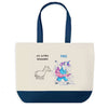 Sac de shopping bleu Designer Les Autres vs Moi