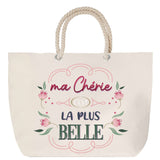 Sac Fête des Mères Mamie Famille Idée Cadeau anniversaire Noël Travail Boulot Métier Départ Retraite Collègue Femme cabas shopping plage
