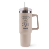 Mug isotherme Beige La Pause Café de Mémé Café