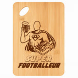 Planche bambou gravée personnalisée homme idée cadeau Fête des Pères apéro 30×20 prénom cuisine plateau fromage anniversaire noel papa papi 