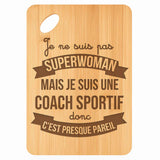 Planche bambou gravée personnalisée femme idée cadeau Fête des Mères apéro 30×20 prénom cuisine plateau fromage anniversaire noel maman mamie
