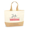 Sac Jute Fête des Mères Fêtes des Pères Mamie Papi Famille Idée Cadeau anniversaire Noël Travail Boulot Métier Départ Retraite Collègue Femme Homme