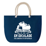 Sac de plage Bleu anse corde Escalade Légende Humour Geek